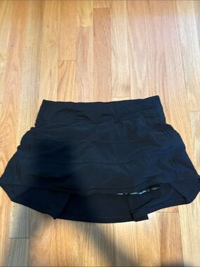 lululemon athletica Black Athletic Skort with Built-In Shorts